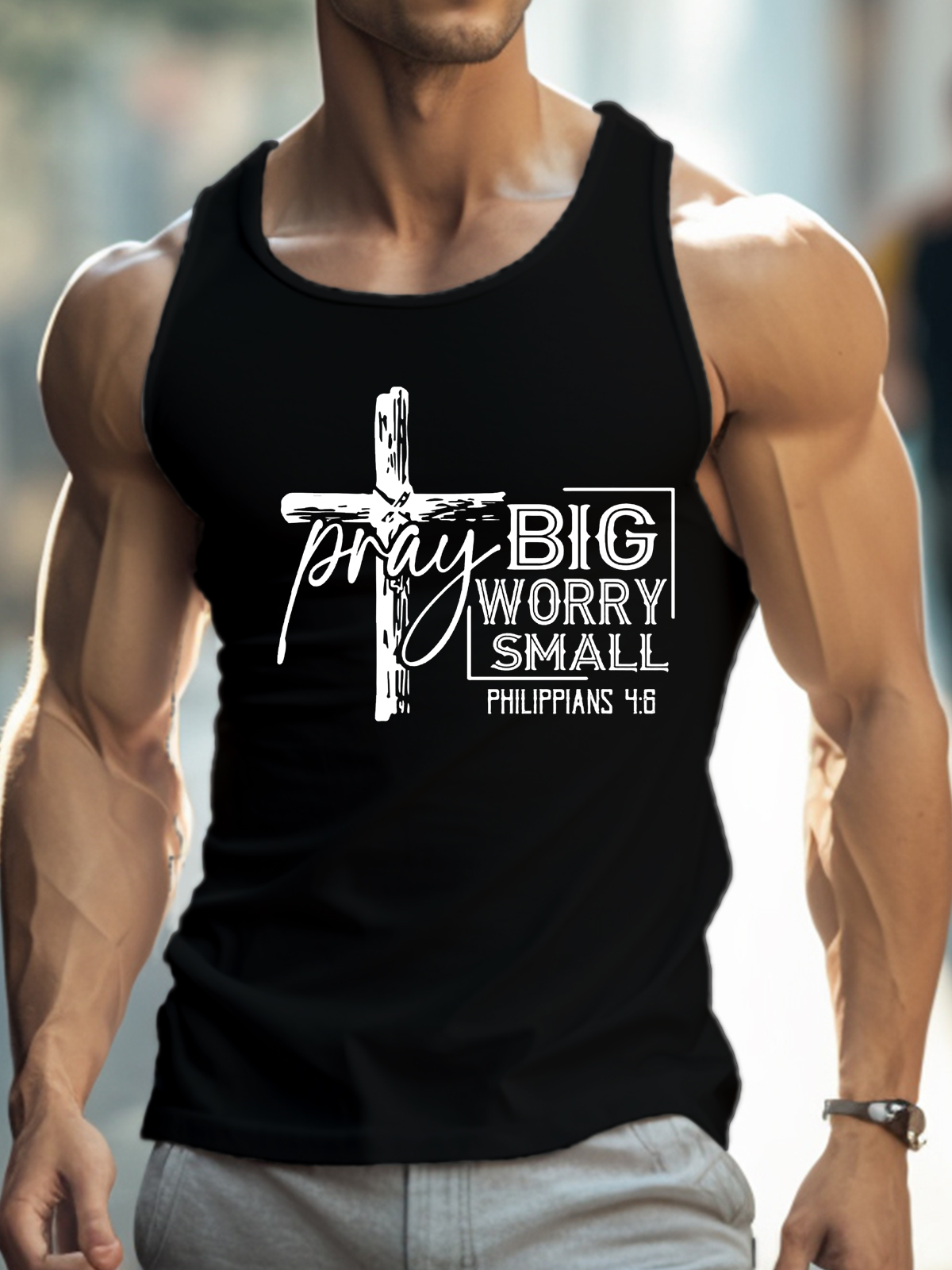 Pray Big Worry Small Vest