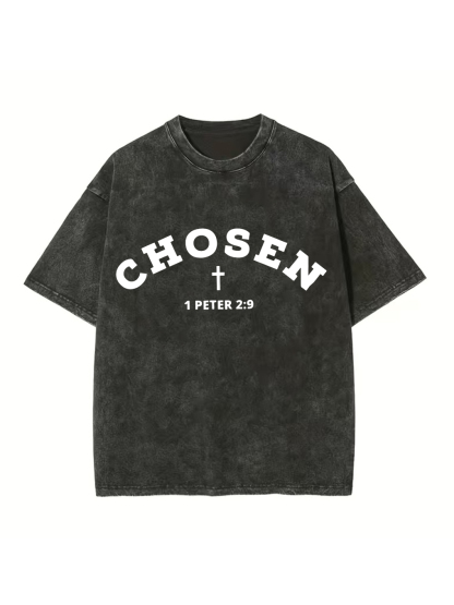 Chosen 1 PETER 2:9 Washed T-shirt