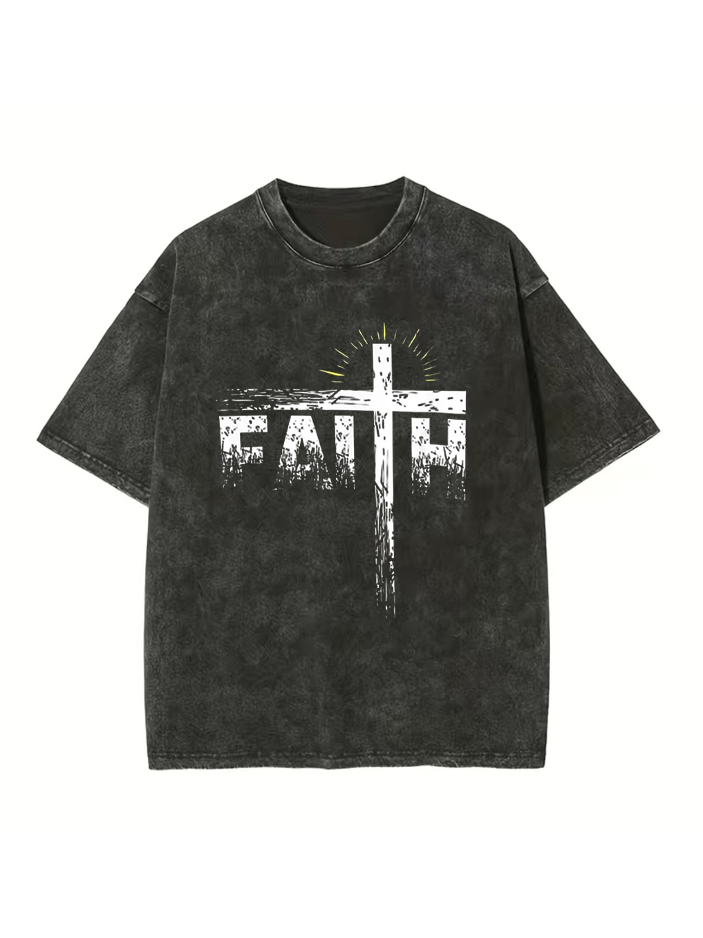 Faith Trendy Christian Washed T-shirt