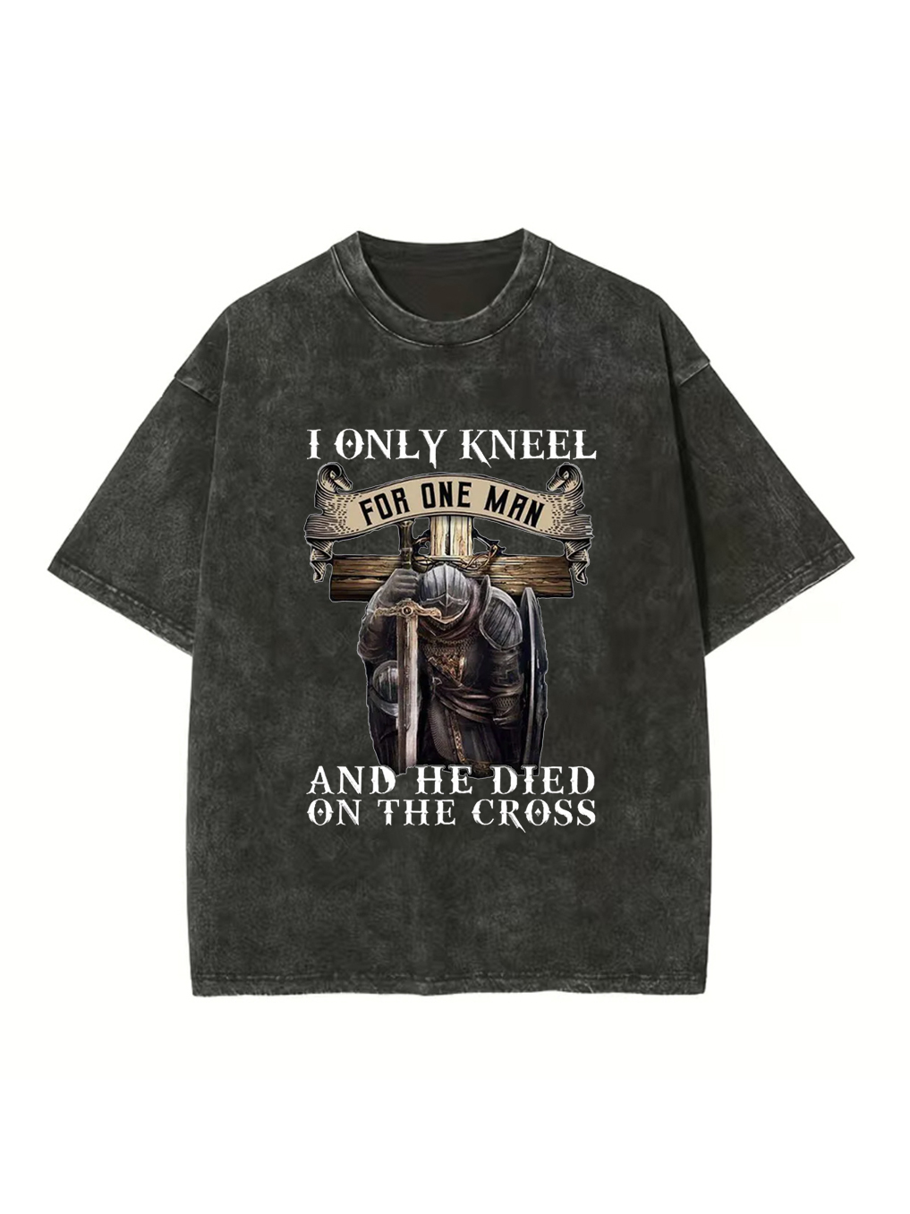 I Only Kneel for One Man Washed T-shirt