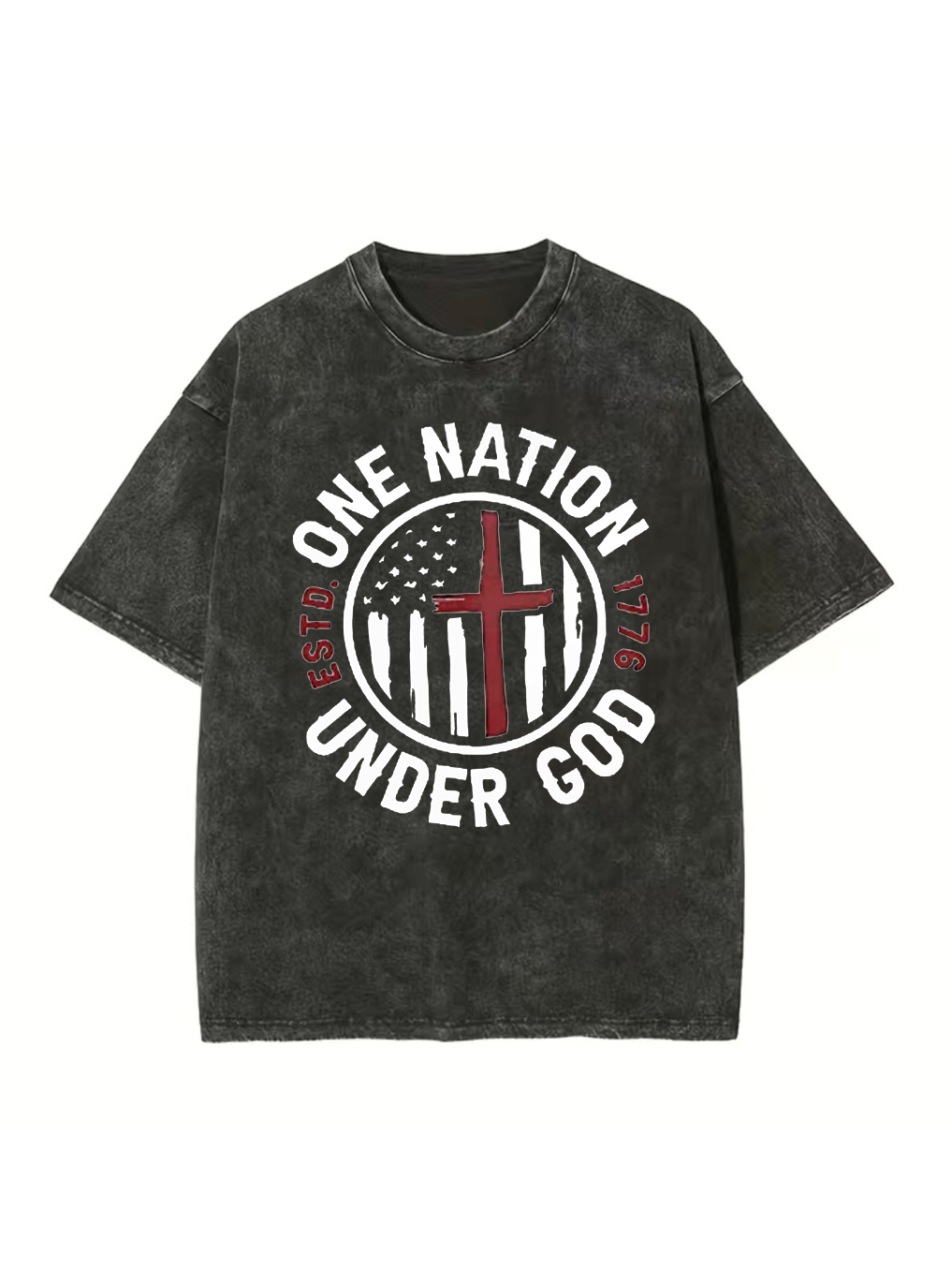 One Nation Under God Washed Tee