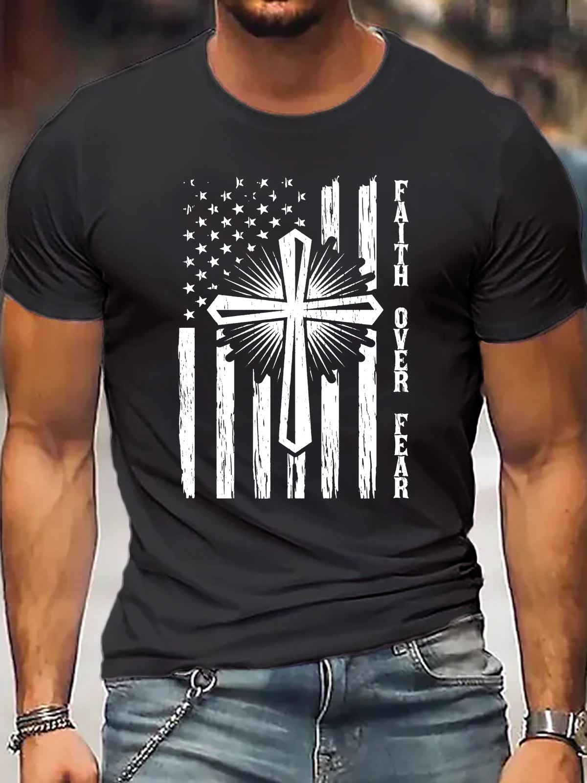 Faith Over Fear Classic Christian T-Shirt