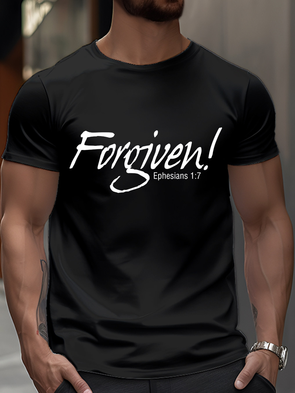 Forgiven Ephesians 1:7 Classic T-shirt