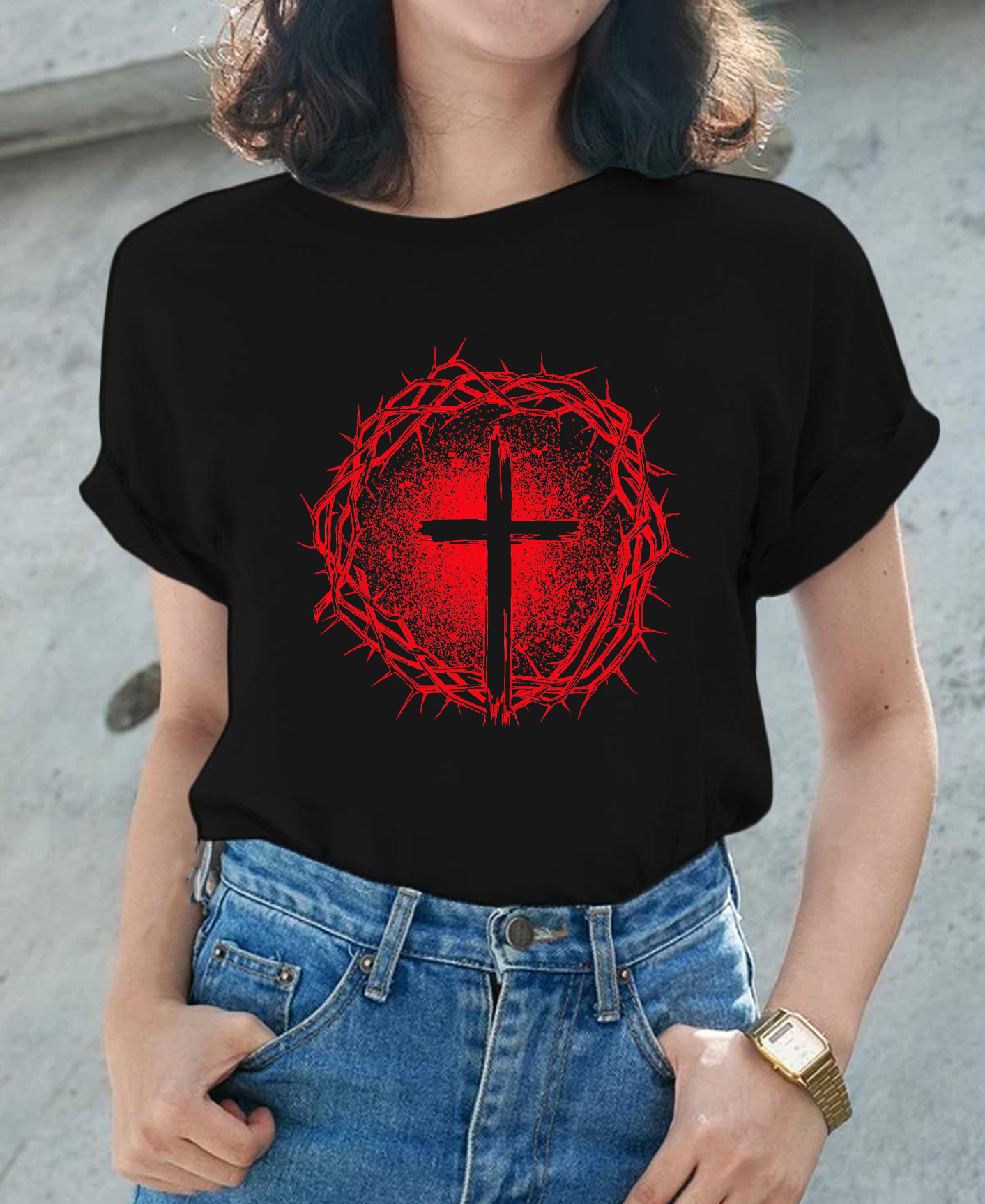 Cross Thorns Women Tee