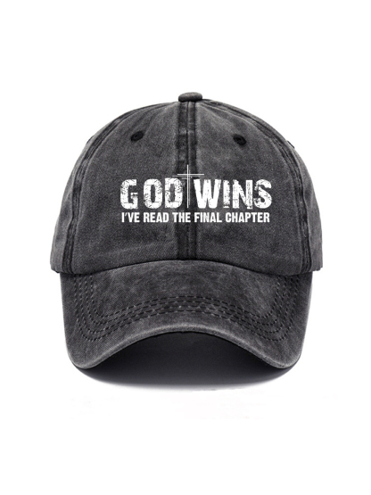 God Wins Washed Hat