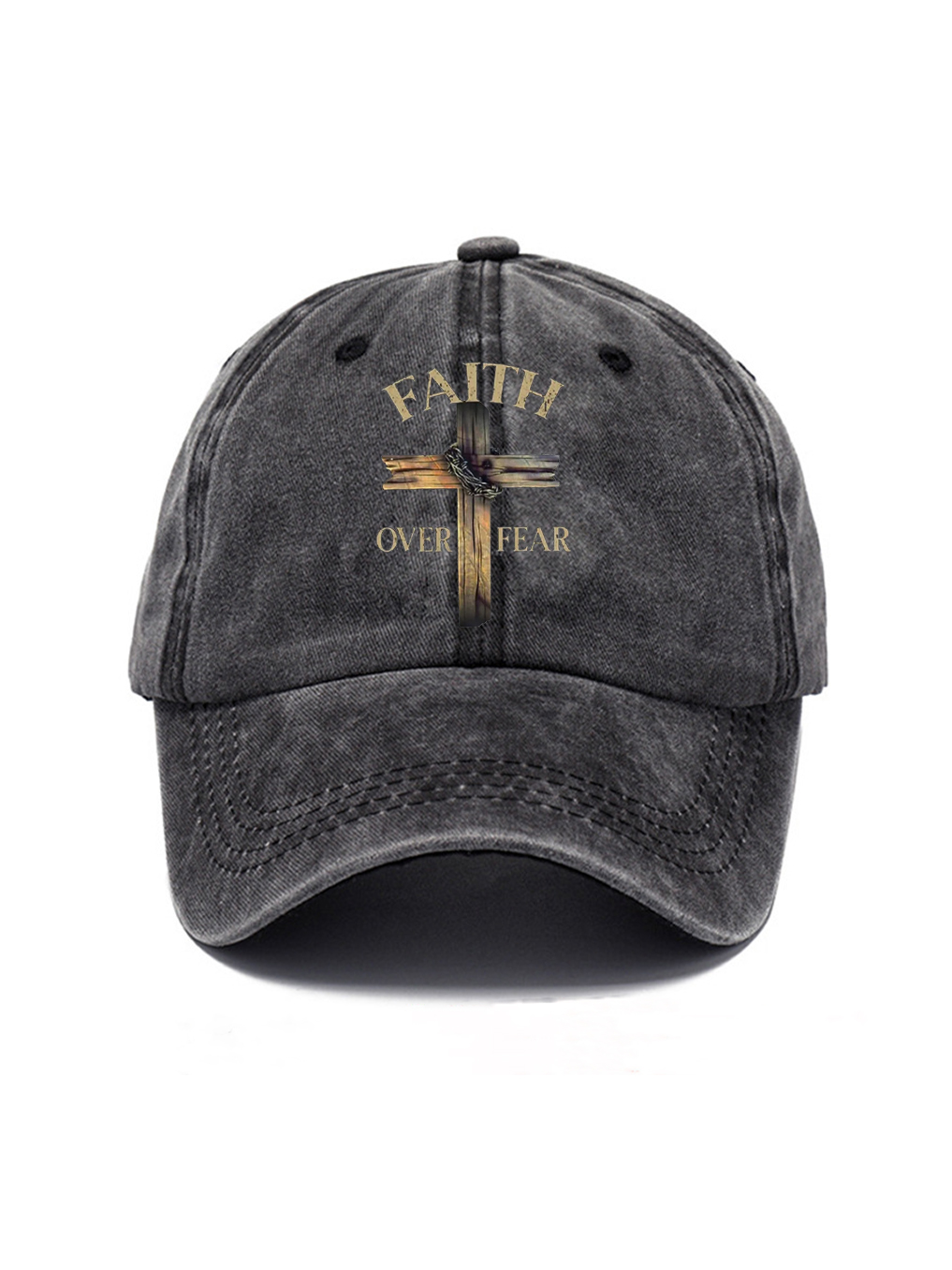 Faith Over Fear Washed Hat