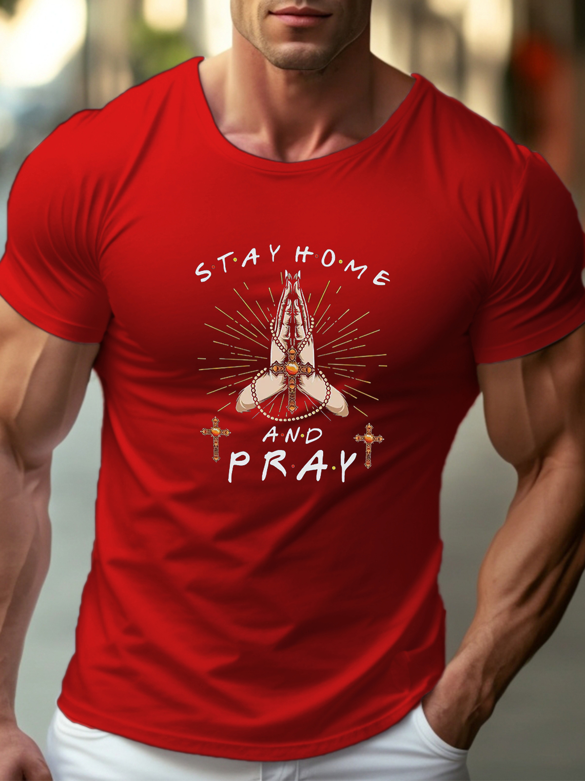 Stay Home And Pray Tee