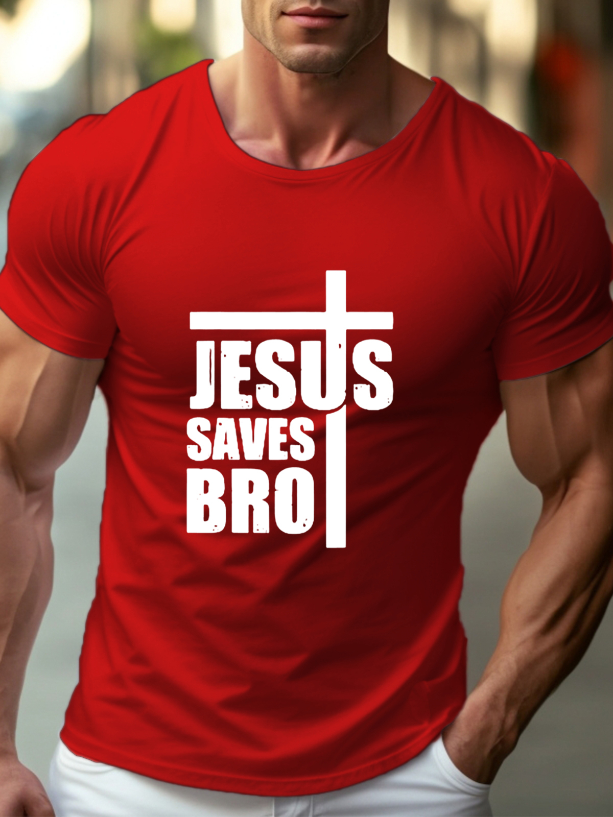Jesus Saves Bro Tee