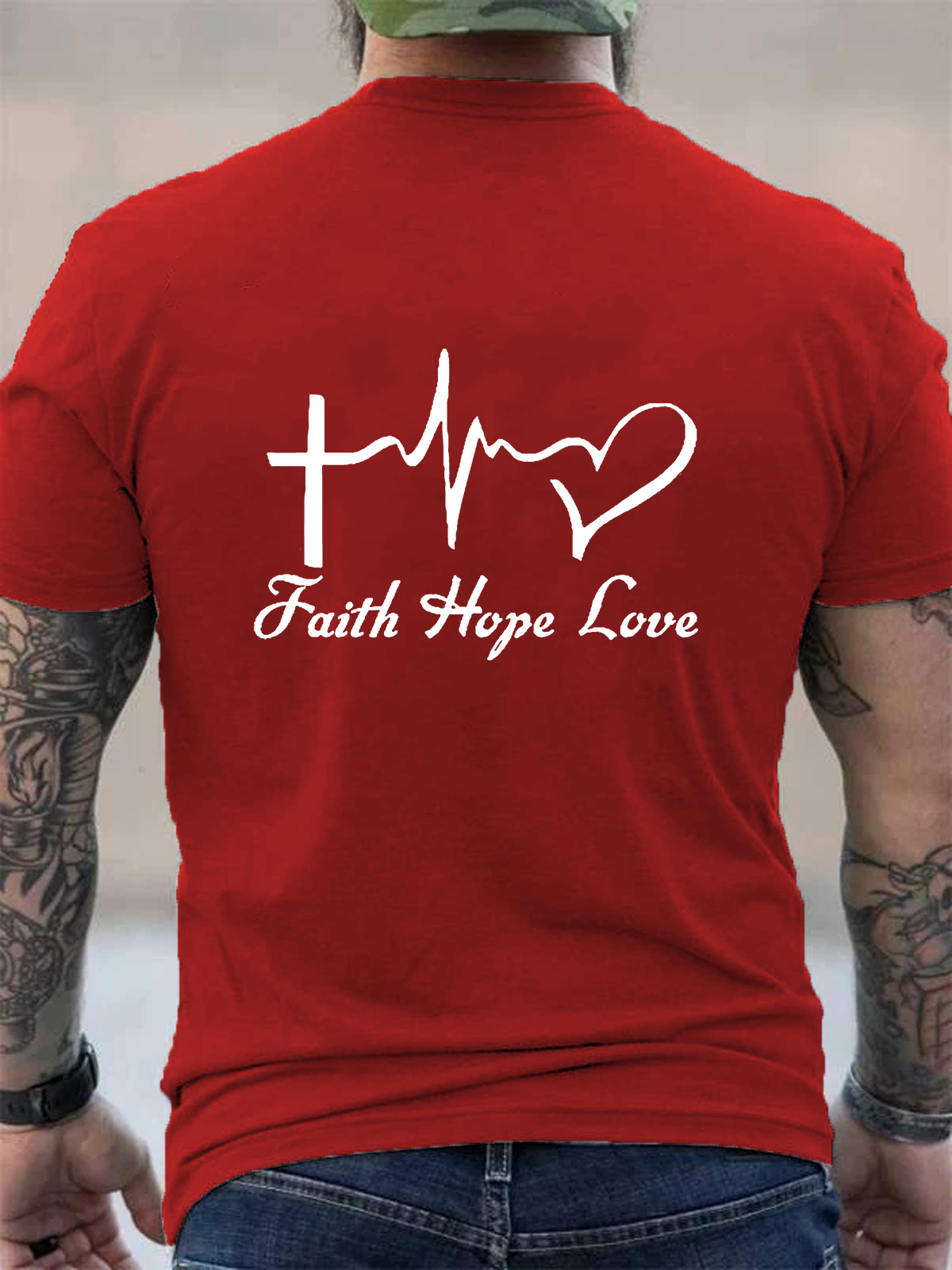 Faith Hope Love Christian Tee