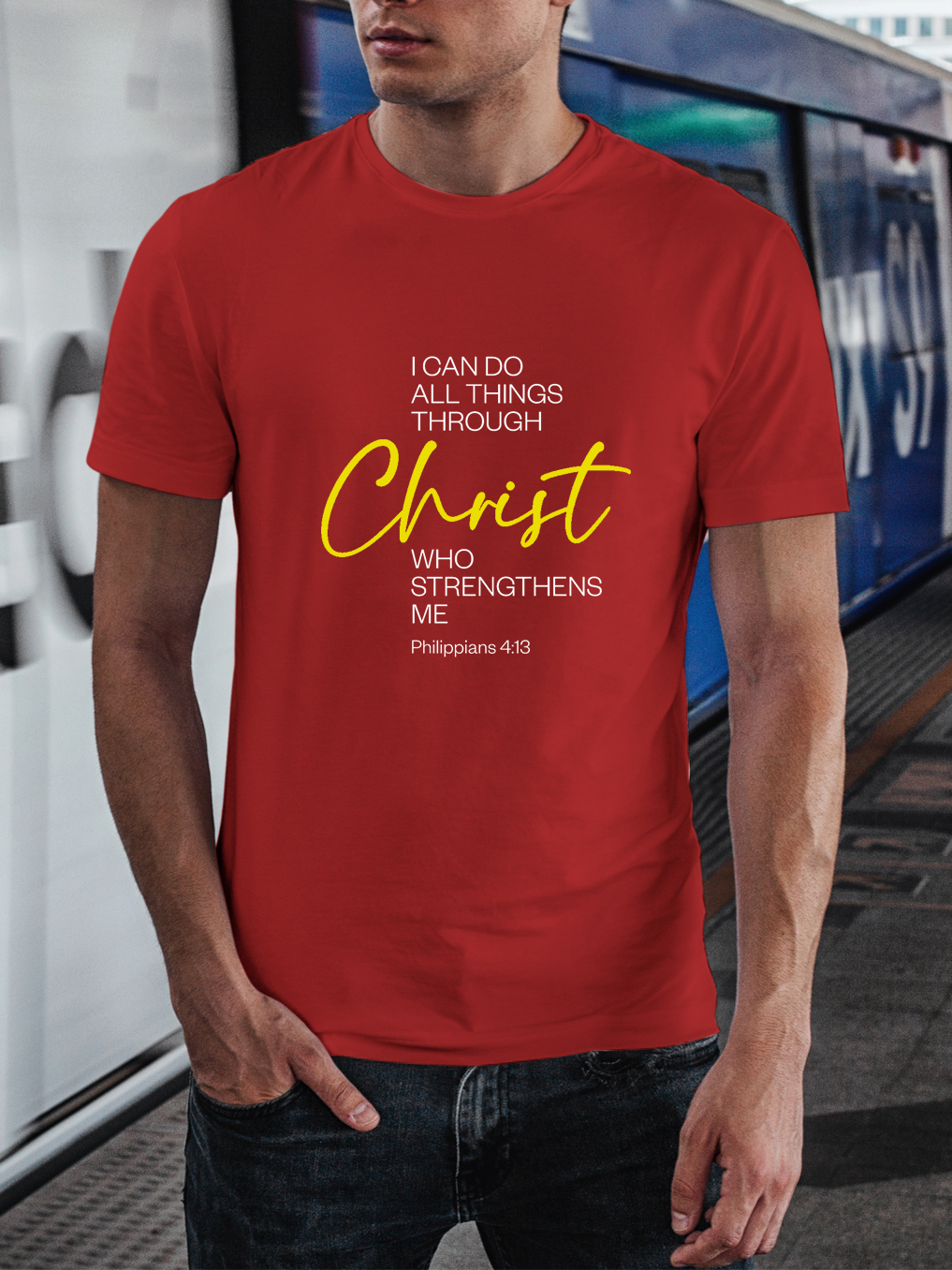 [Copy][Copy]Jesus Never Tapped Out Christian Tee