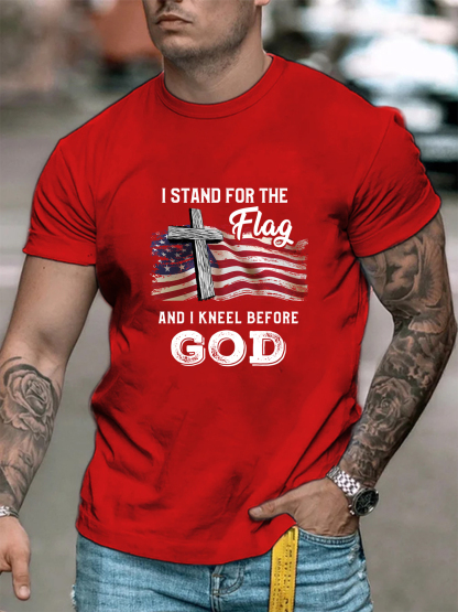 I Stand For The Flag And I Kneel Before God Tee