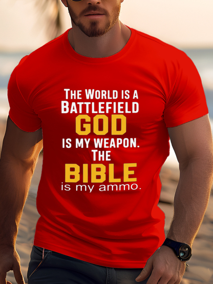 The World Is a Battlefield God Is My Weapon Tee