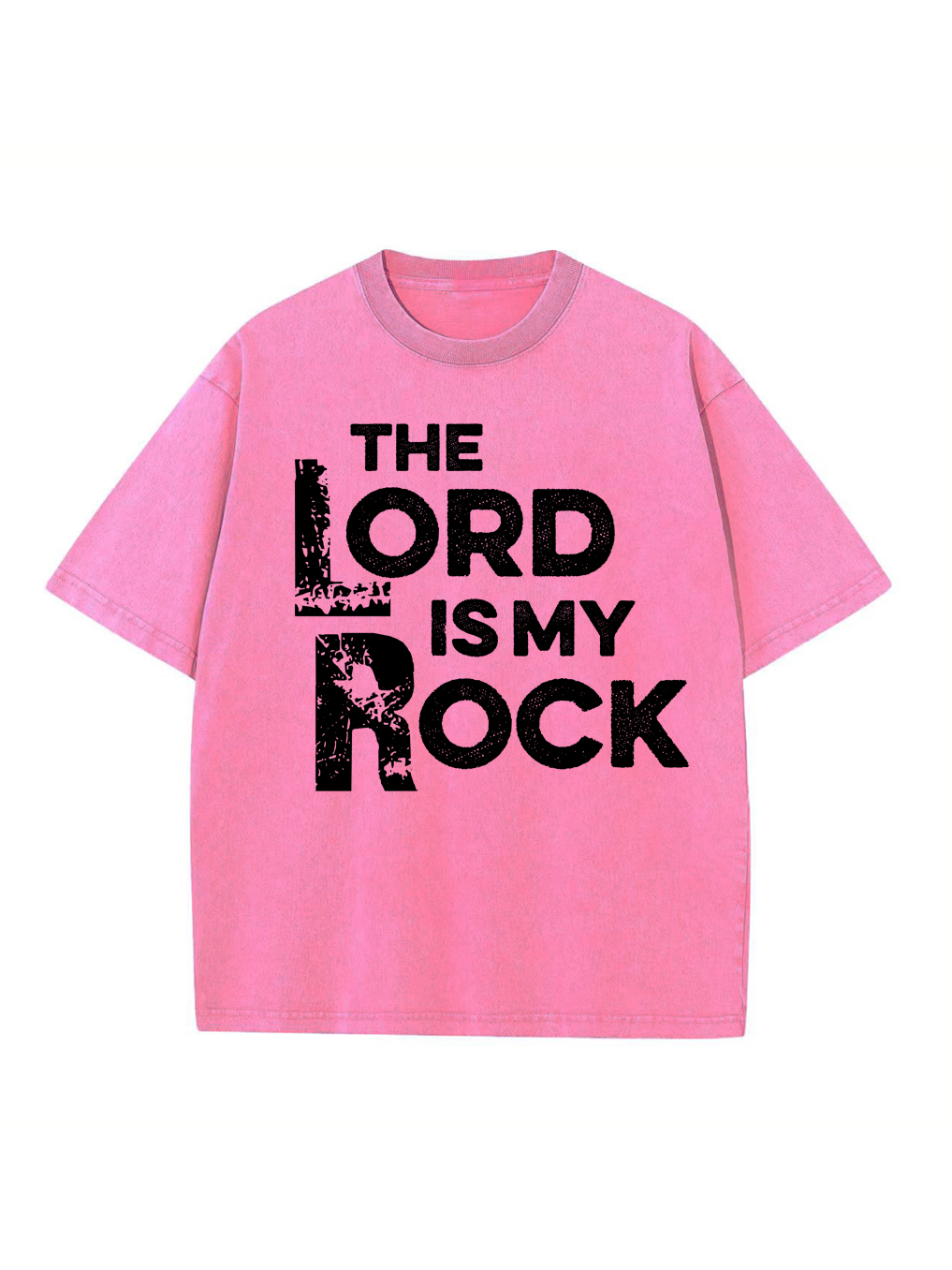 The Lord Is My Rock Washed Tee