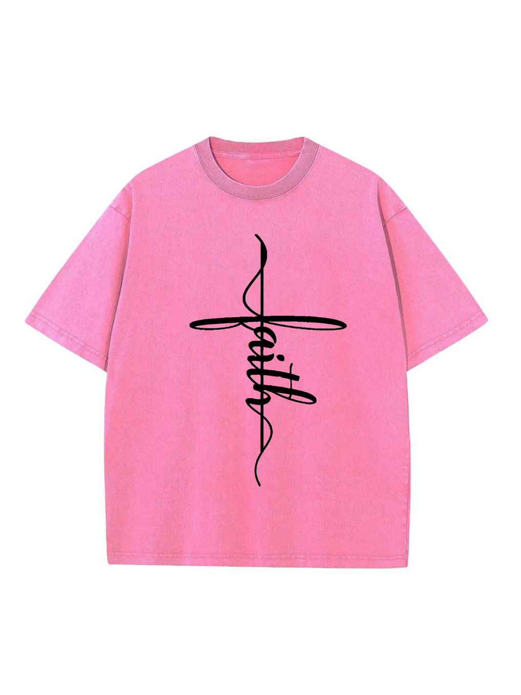 Faith Cross Washed T-shirt