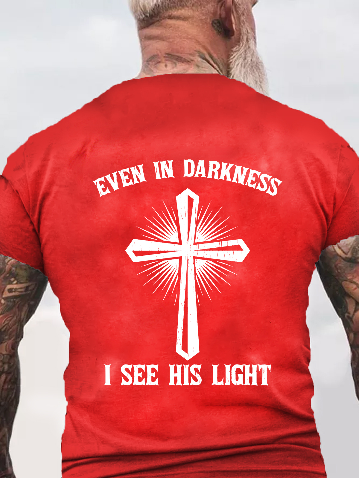 Even In Darkness I See His Light Tee