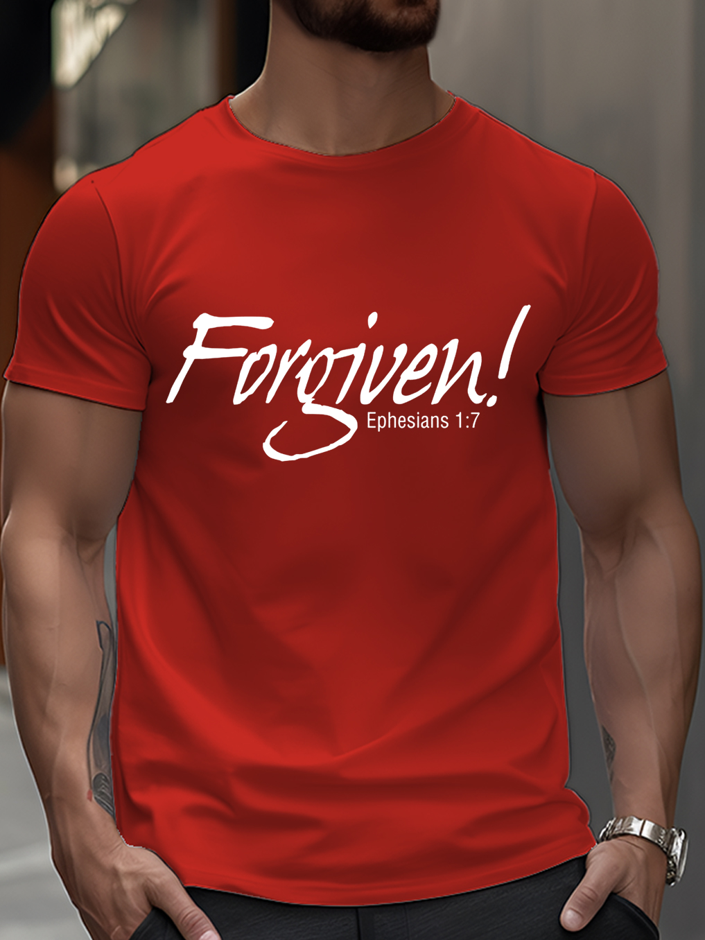 Forgiven Ephesians 1:7 Classic T-shirt