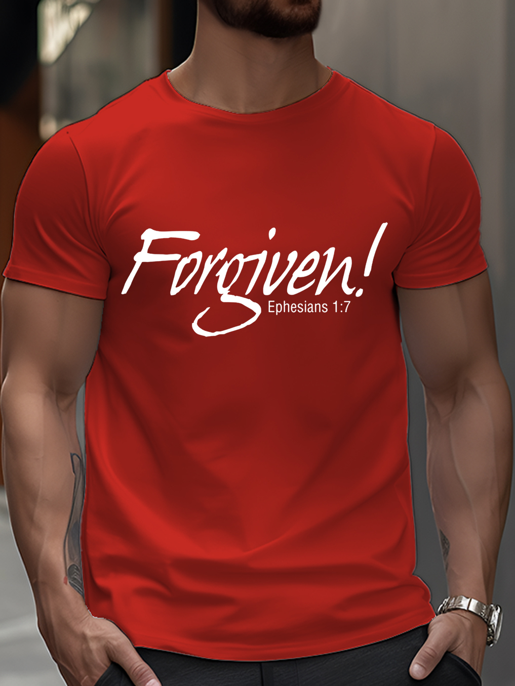 Forgiven Ephesians 1:7 Classic T-shirt