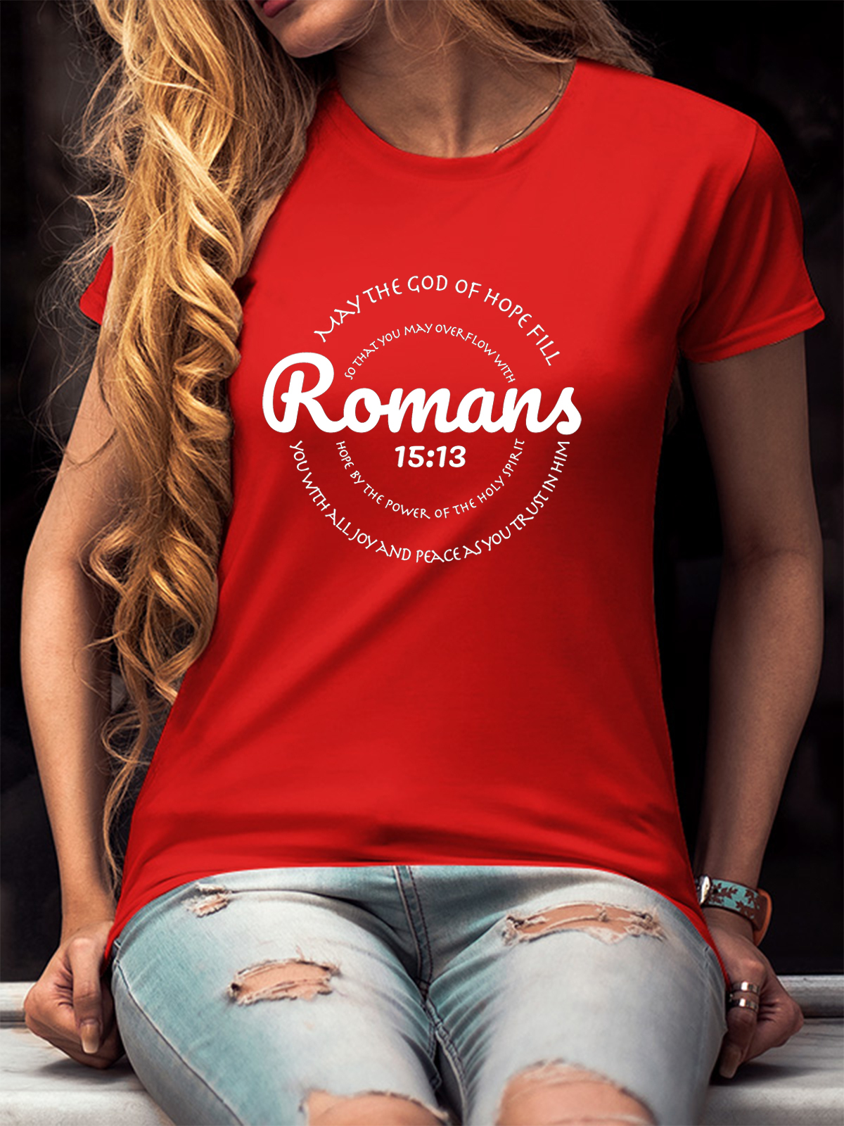 May The God Of Hope Fill You Women Tee