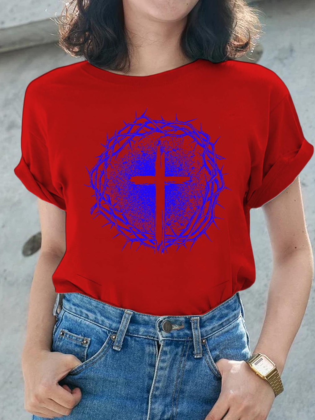 Cross Thorns Women Tee