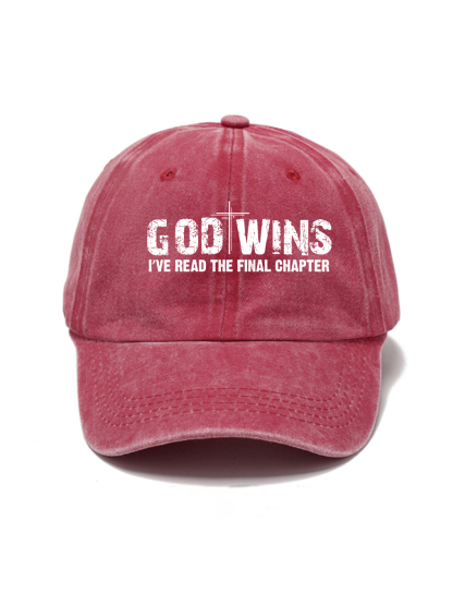 God Wins Washed Hat
