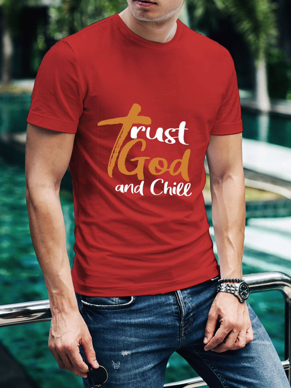 Trust God And Chill Tee