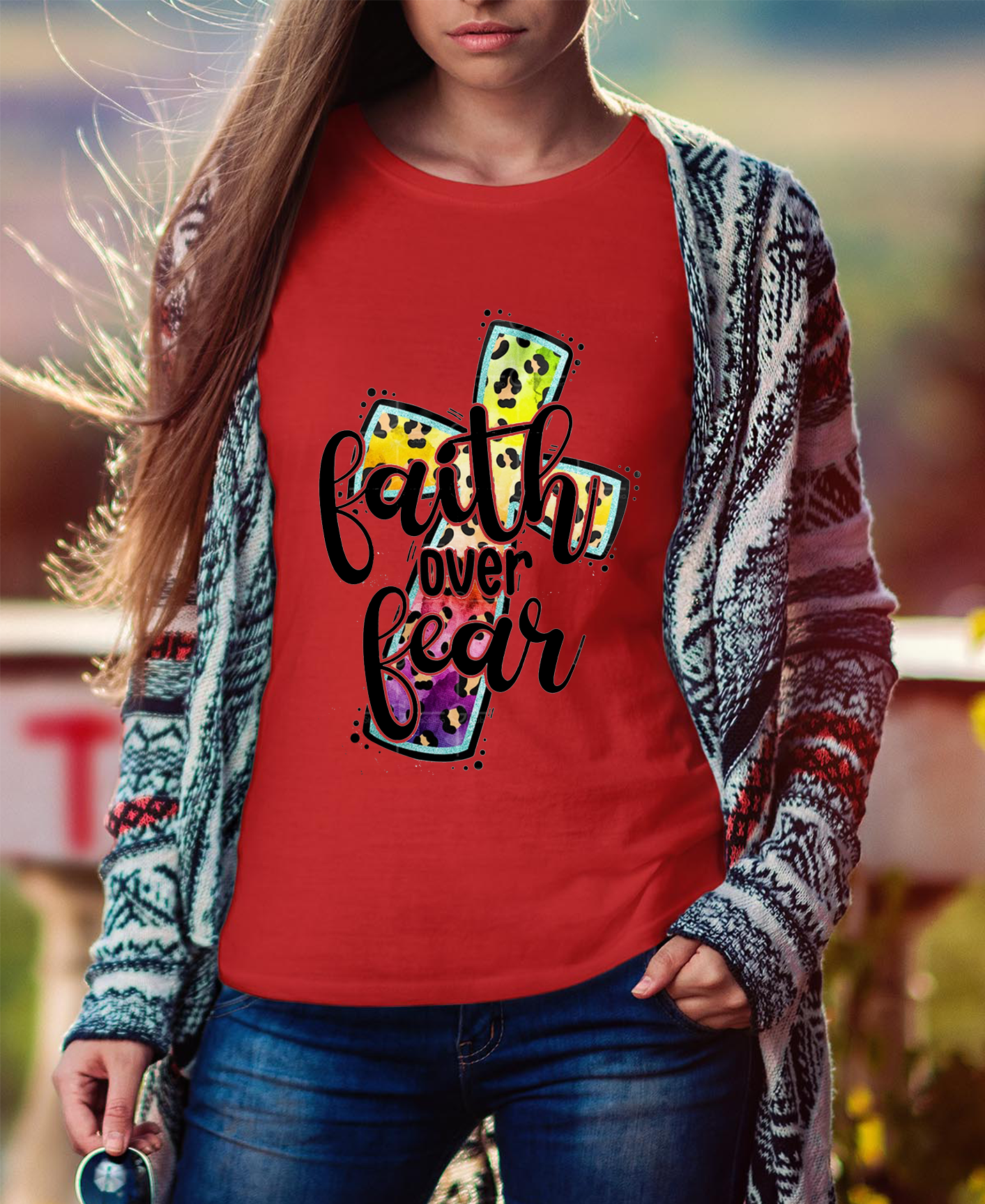 Faith Over Fear Women Tee