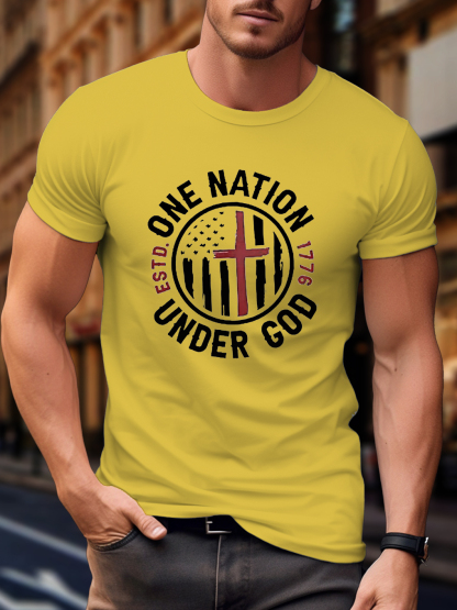 One Nation Under God ESTD 1776 Tee