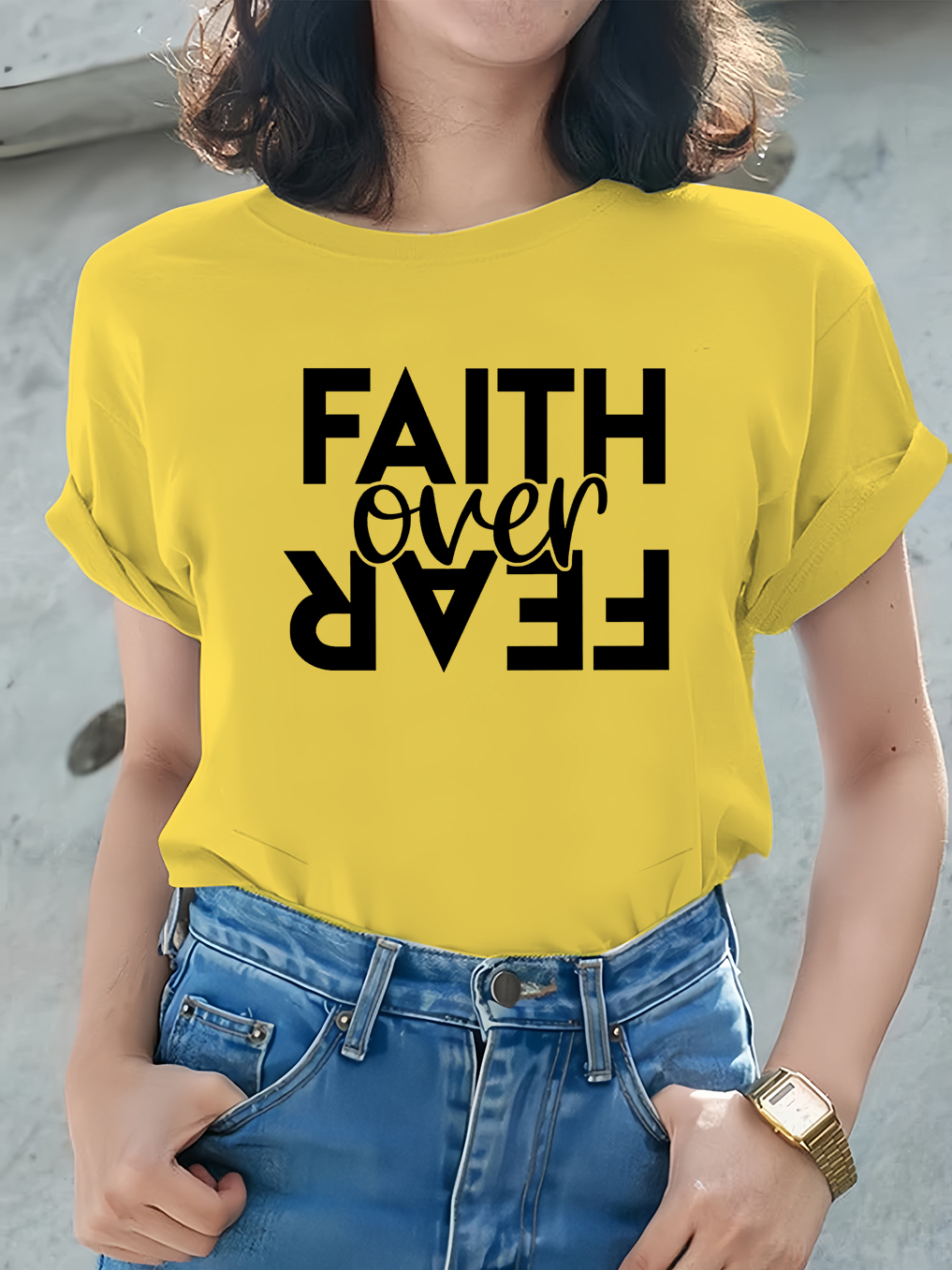Faith Over Fear Women Tee