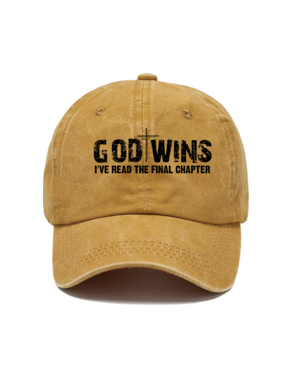 God Wins Washed Hat