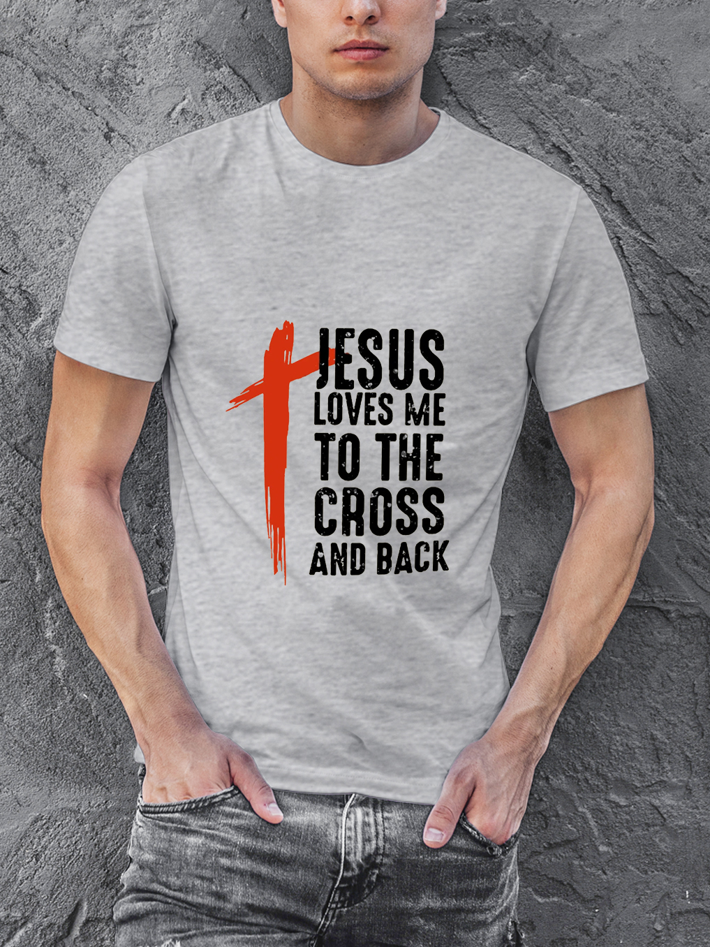 Jesus Loves Me To The Cross And Back Tee