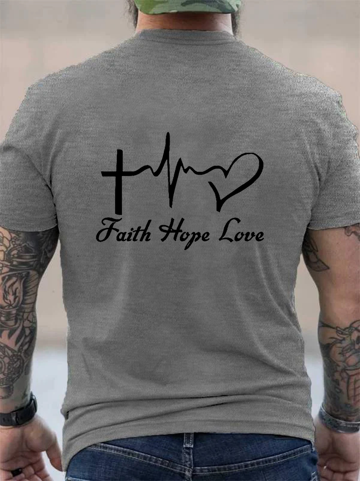 Faith Hope Love Christian Tee