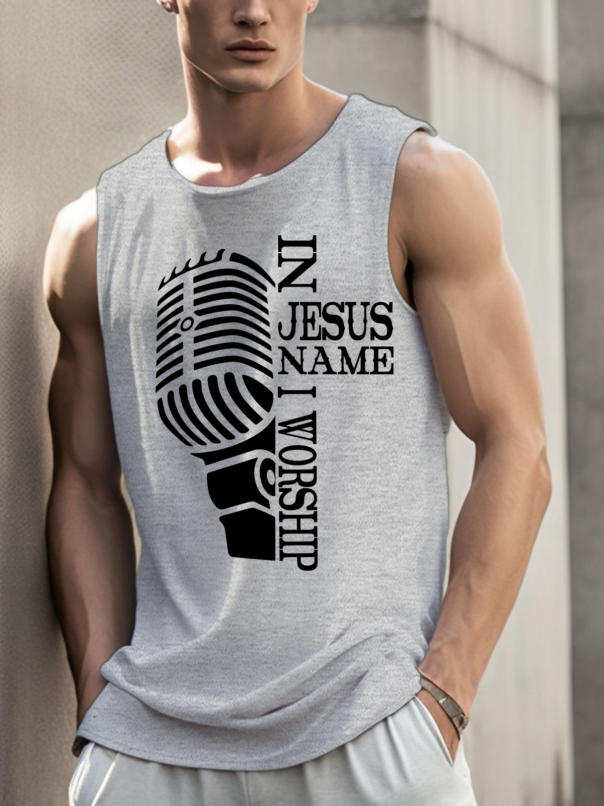 In Jesus Name I Worship Vest