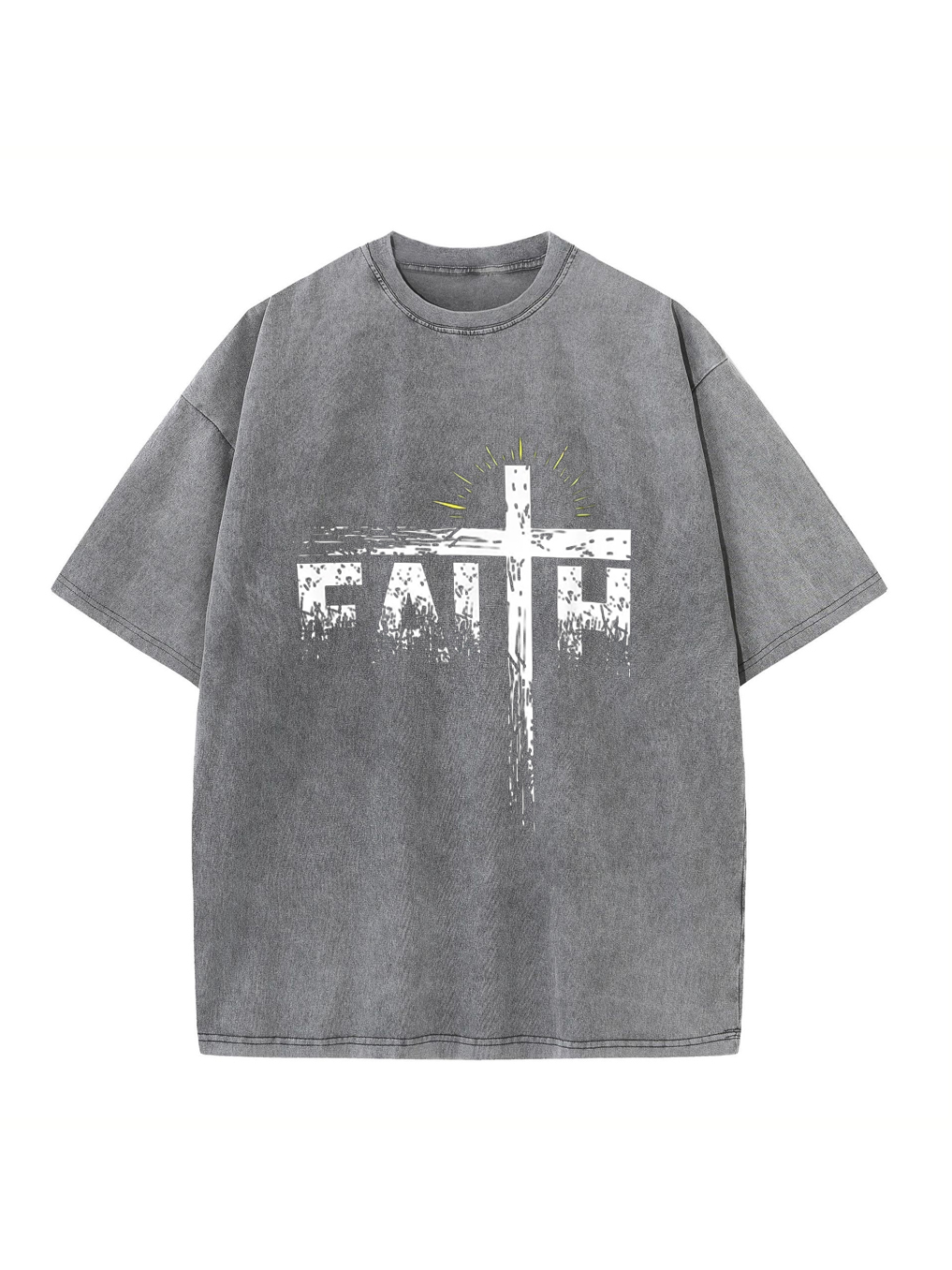 Faith Trendy Christian Washed T-shirt