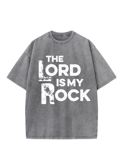 The Lord Is My Rock Washed Tee