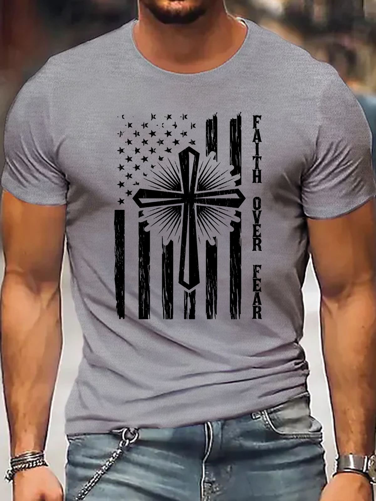 Faith Over Fear Classic Christian T-Shirt