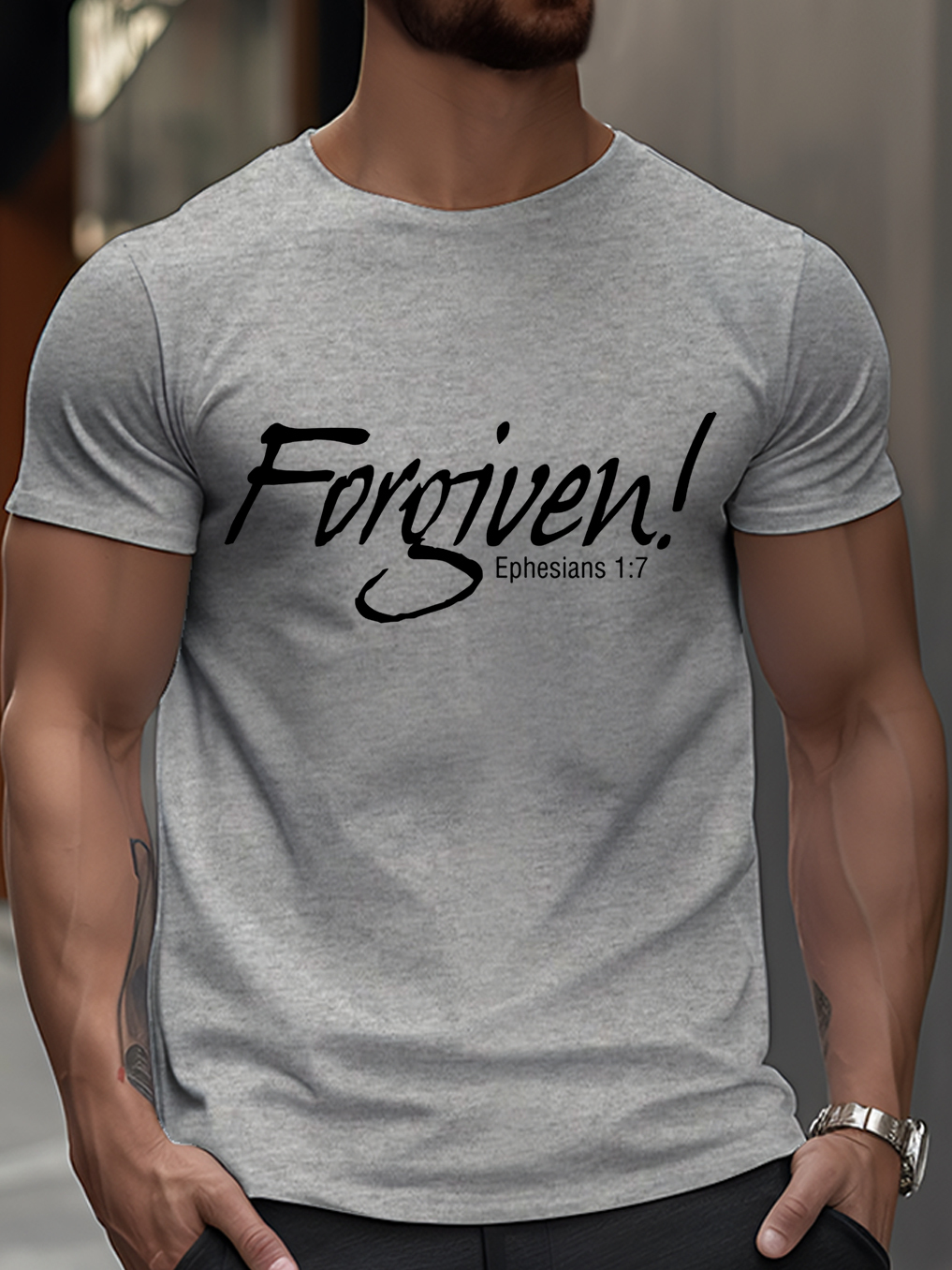 Forgiven Ephesians 1:7 Classic T-shirt