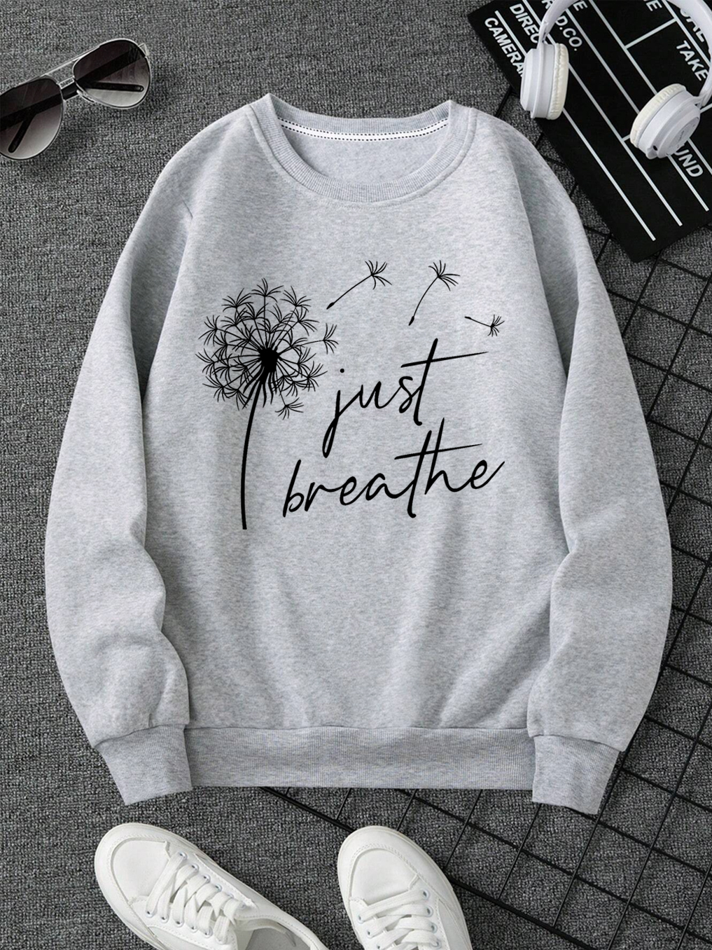 Just Breathe and Believe Sweatshirt