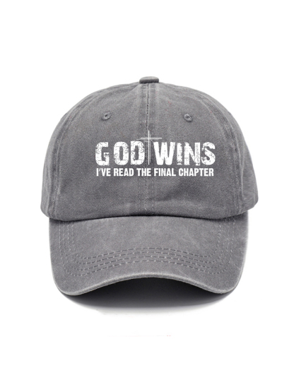 God Wins Washed Hat