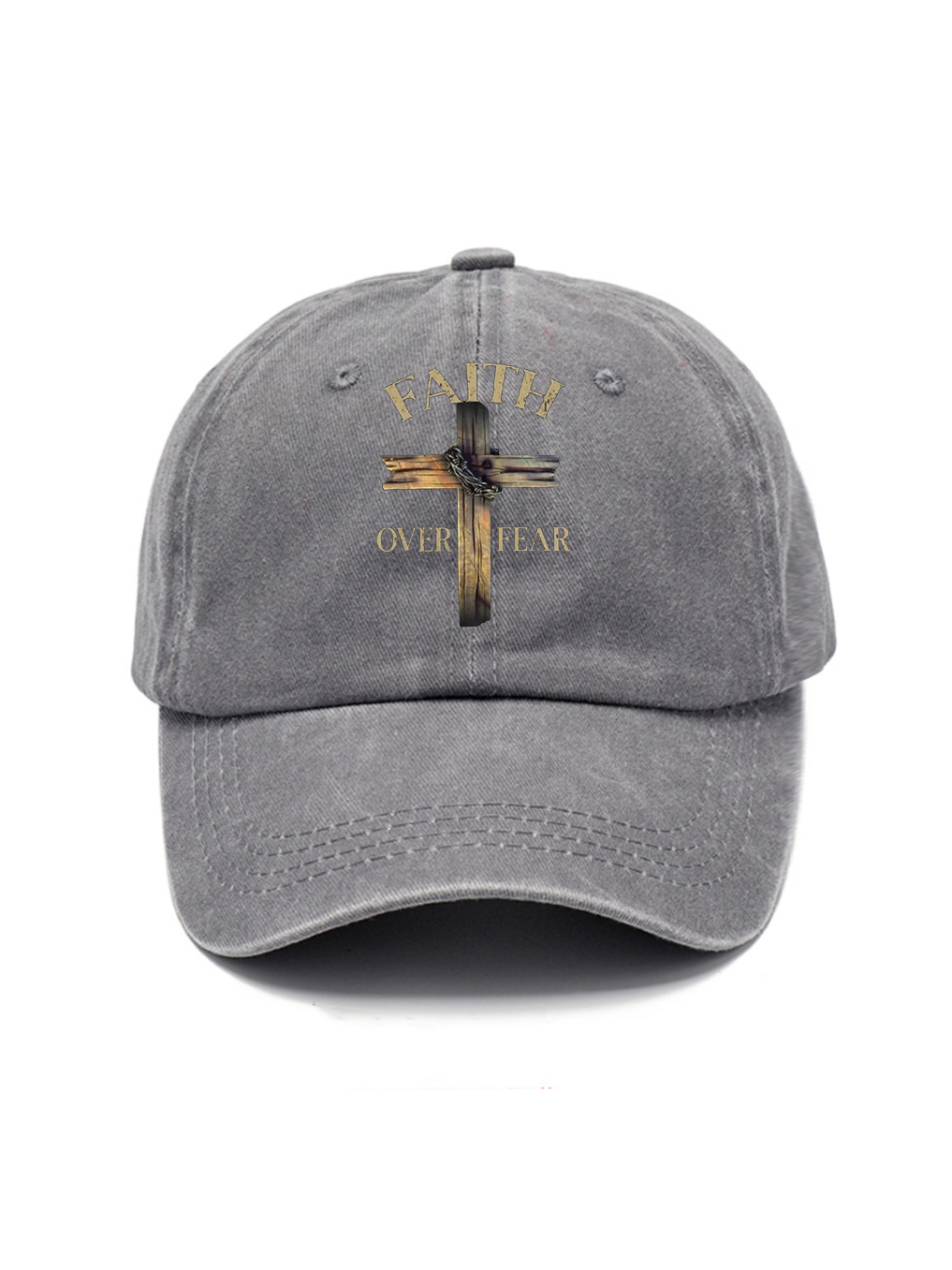 Faith Over Fear Washed Hat