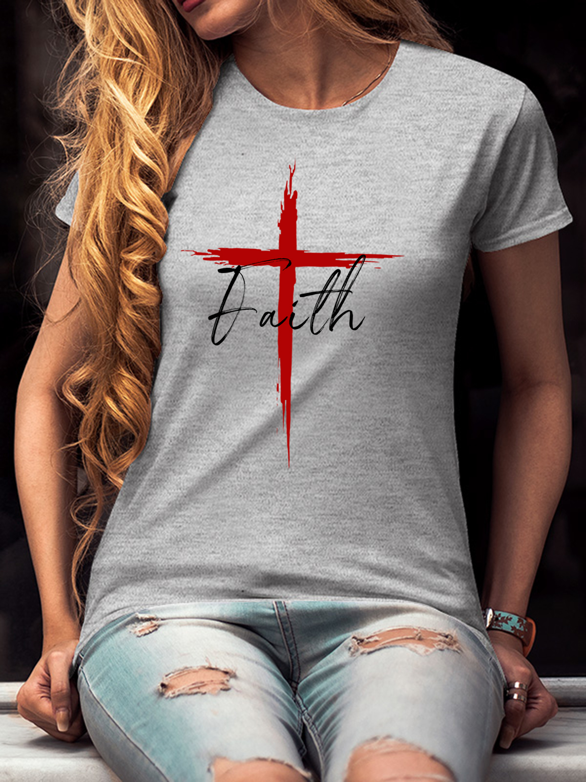 Faith Cross Women Tee