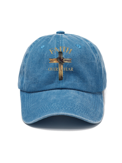 Faith Over Fear Washed Hat