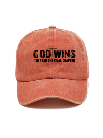 God Wins Washed Hat