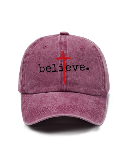 Believe Jesus Washed Hat