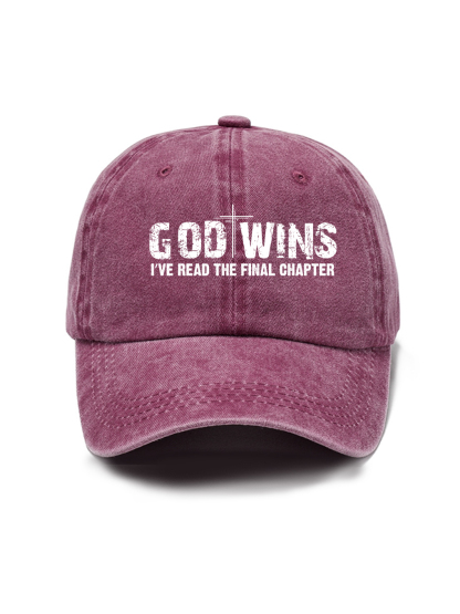 God Wins Washed Hat