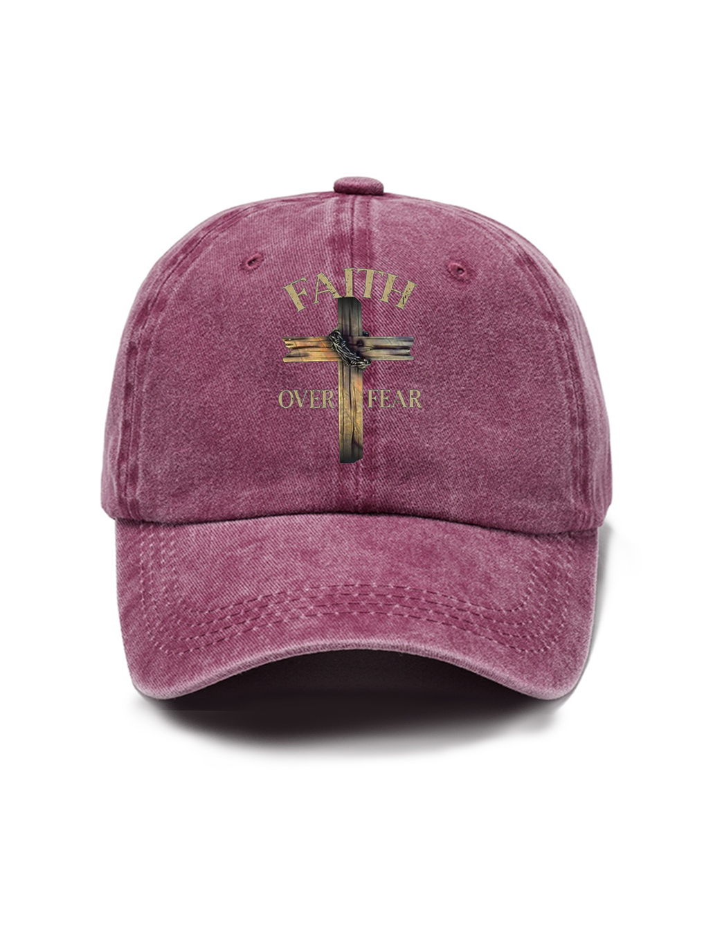 Faith Over Fear Washed Hat