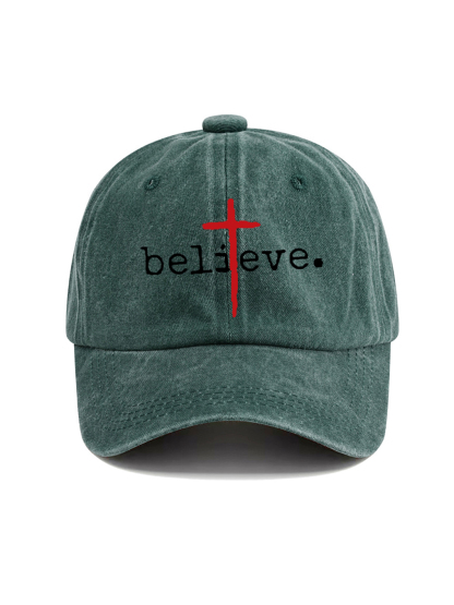 Believe Jesus Washed Hat