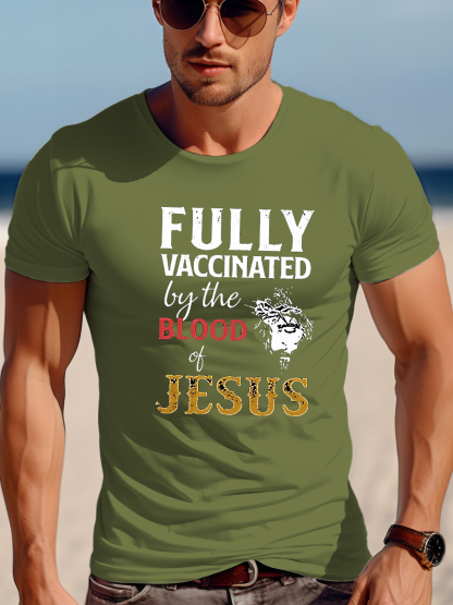Fully Vaccinated By The Blood Of Jesus Tee
