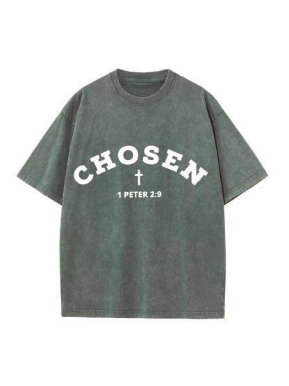 Chosen 1 PETER 2:9 Washed T-shirt