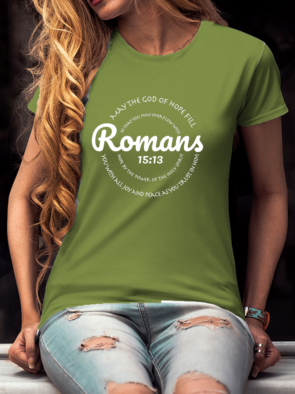 May The God Of Hope Fill You Women Tee