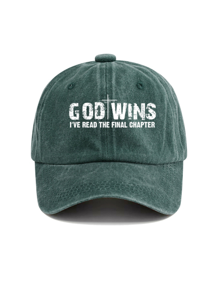 God Wins Washed Hat